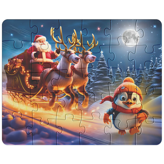 Jigsaw Puzzle - Christmas with Penguin Pippin (comes in 30, 110, 252, or 500 Piece)