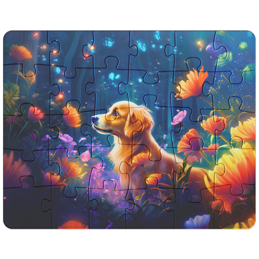 Rompecabezas - Lindo perro Golden Retriever (viene en 30, 110, 252 o 500 piezas)