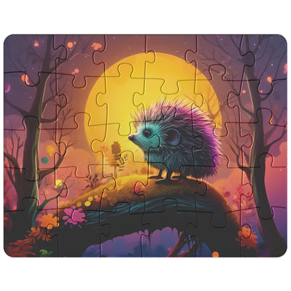 Jigsaw Puzzle - Cute Hedgehog (comes in 30, 110, 252, or 500 Piece)