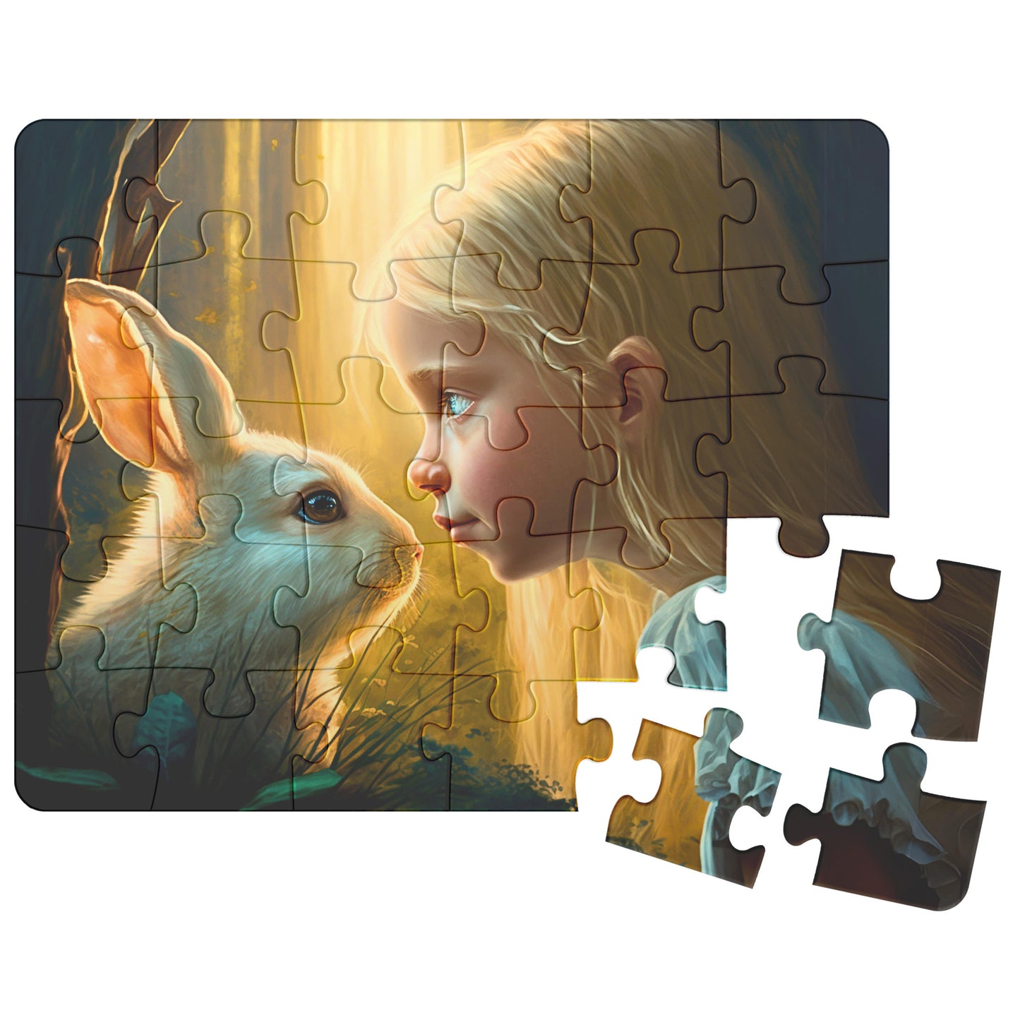 Jigsaw Puzzle - Lucy and the Enchanted Forest 1 (comes in 30, 110, 252, or 500 Piece)