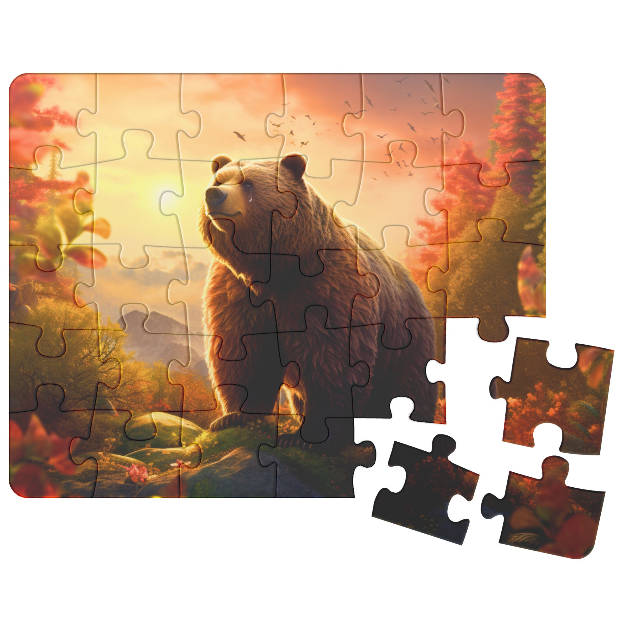 Jigsaw Puzzle - Mama Bear (comes in 30, 110, 252, or 500 Piece