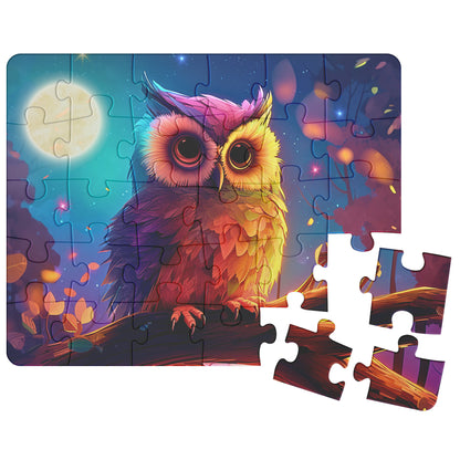 Jigsaw Puzzle - The Owl Who Stole the Moon (comes in 30, 110, 252, or 500 Piece)