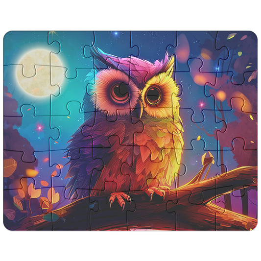Jigsaw Puzzle - The Owl Who Stole the Moon (comes in 30, 110, 252, or 500 Piece)