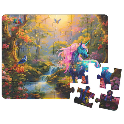 Jigsaw Puzzle - Unicorn Luna 1 (comes in 30, 110, 252, or 500 Piece)