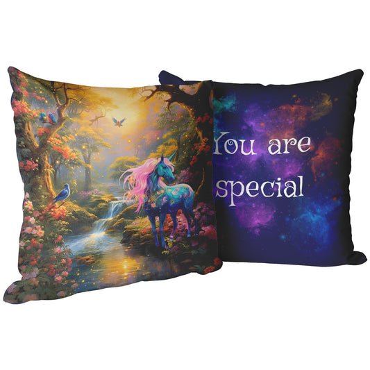 Pillow - Unicorn Luna and the Enchanted Forest