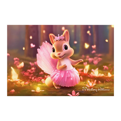 Poster 20" x 30" - Lily the Ballerina Squirrel