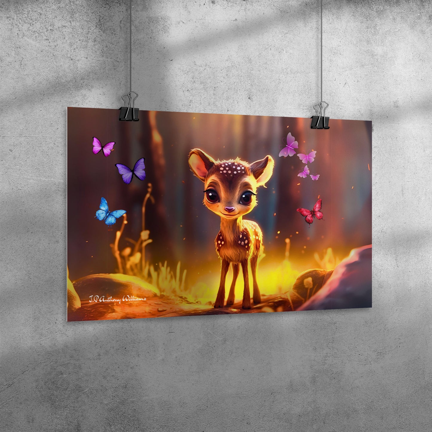 Poster 20" x 30" -  Cute Dear