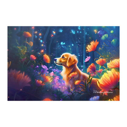 Poster 20" x 30" -  Cute Golden Retriever