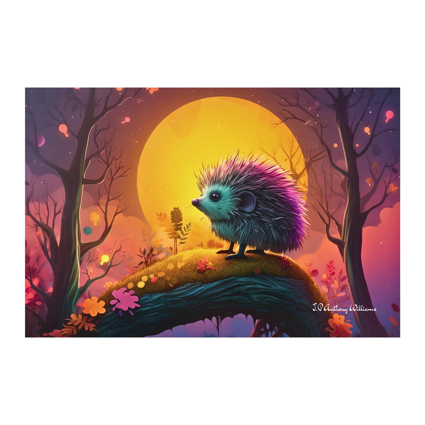 Poster 20" x 30" -  Cute Hedgehog