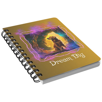 Spiral Notebook - Cute Golden Retriever Dog 1