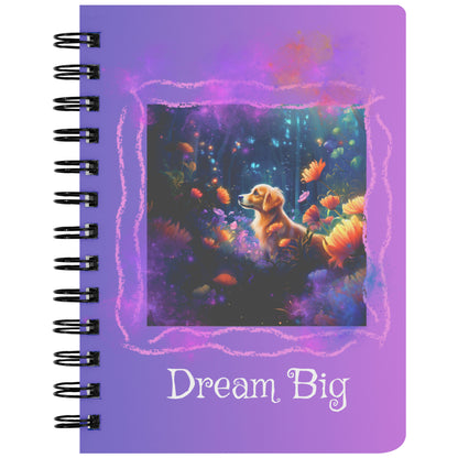 Spiral Notebook - Cute Golden Retriever Dog 2