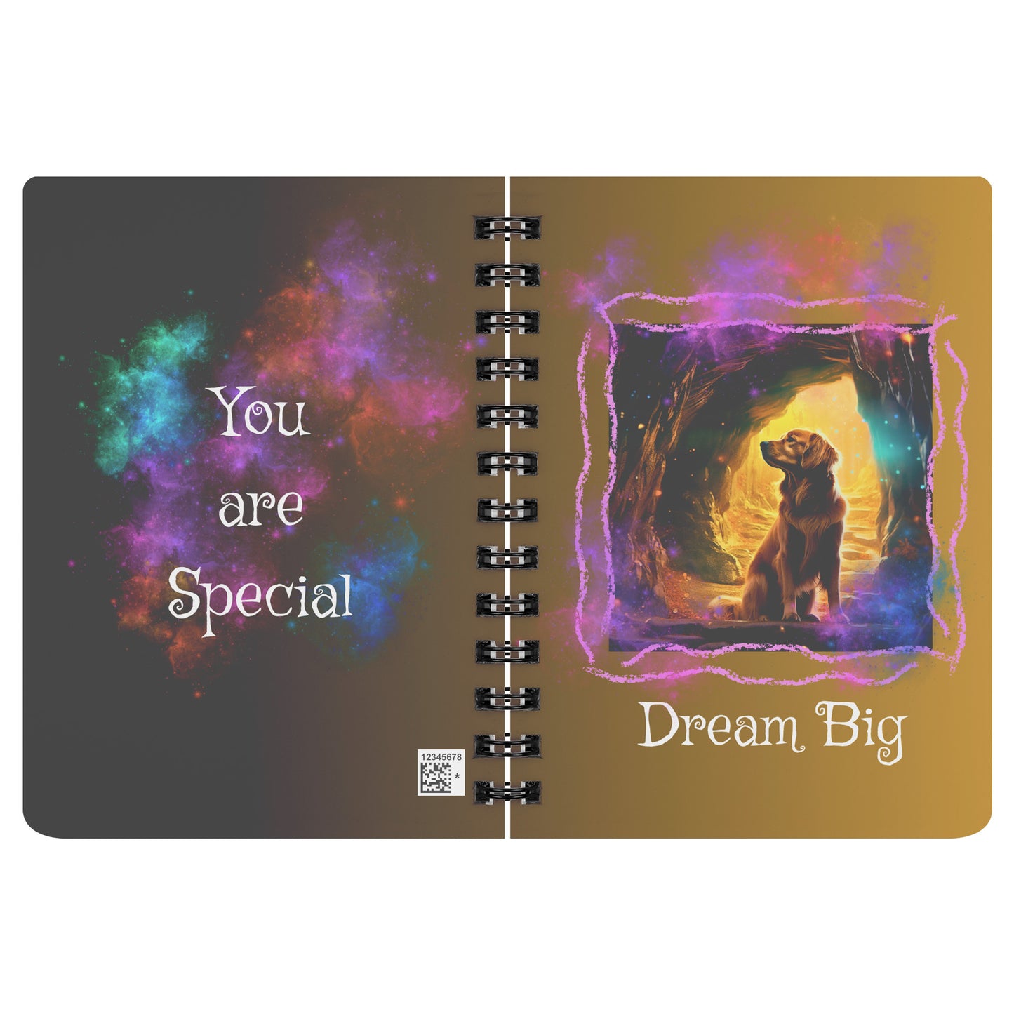 Spiral Notebook - Cute Golden Retriever Dog 1