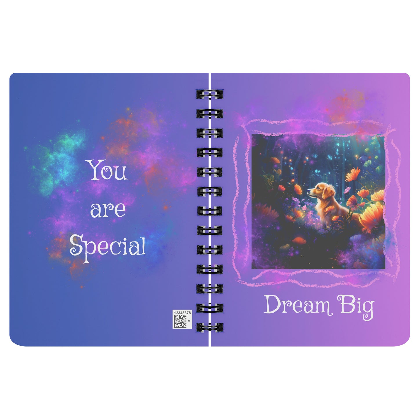 Spiral Notebook - Cute Golden Retriever Dog 2