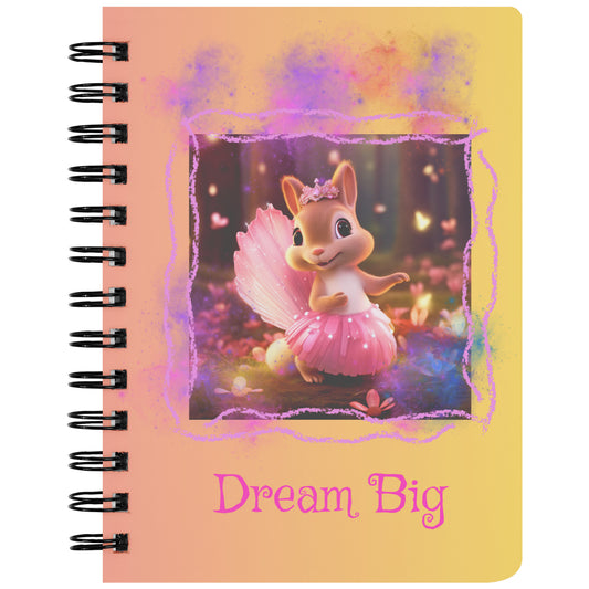 Spiral Notebook - Cute Squirrel Ballerina Lily
