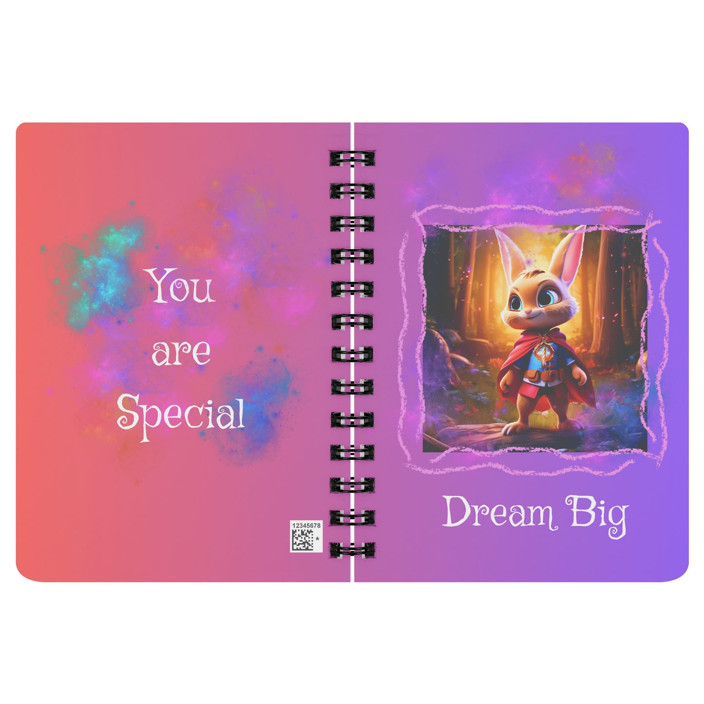 Cuaderno Espiral - Dream Big Superhero Rabbit