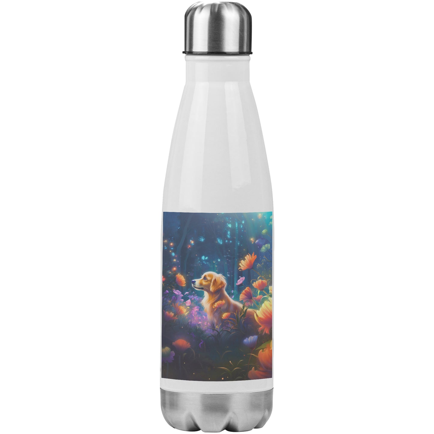 Water Bottle  - Cute Golden Retriever Dog