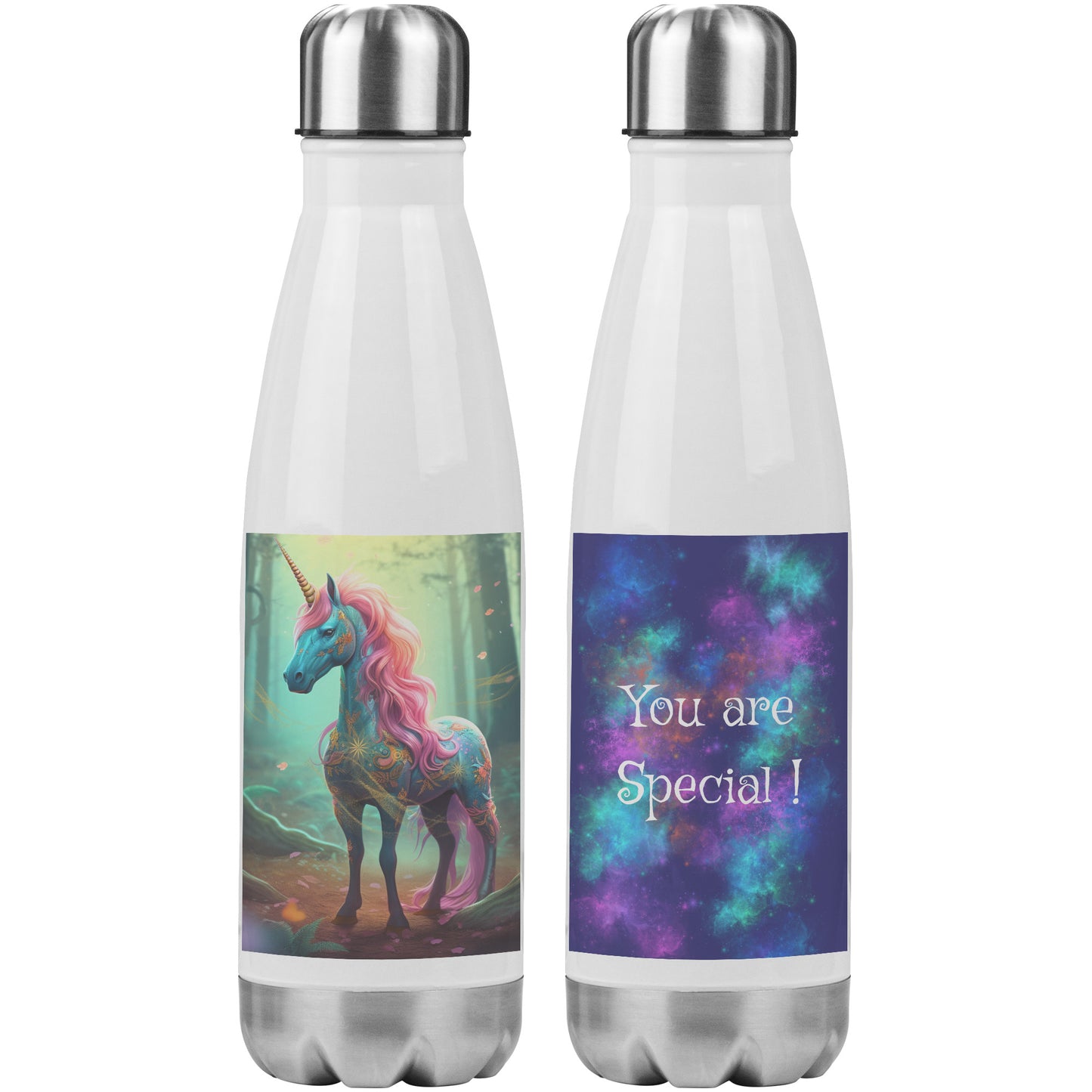 Water Bottle  - Unicorn Luna