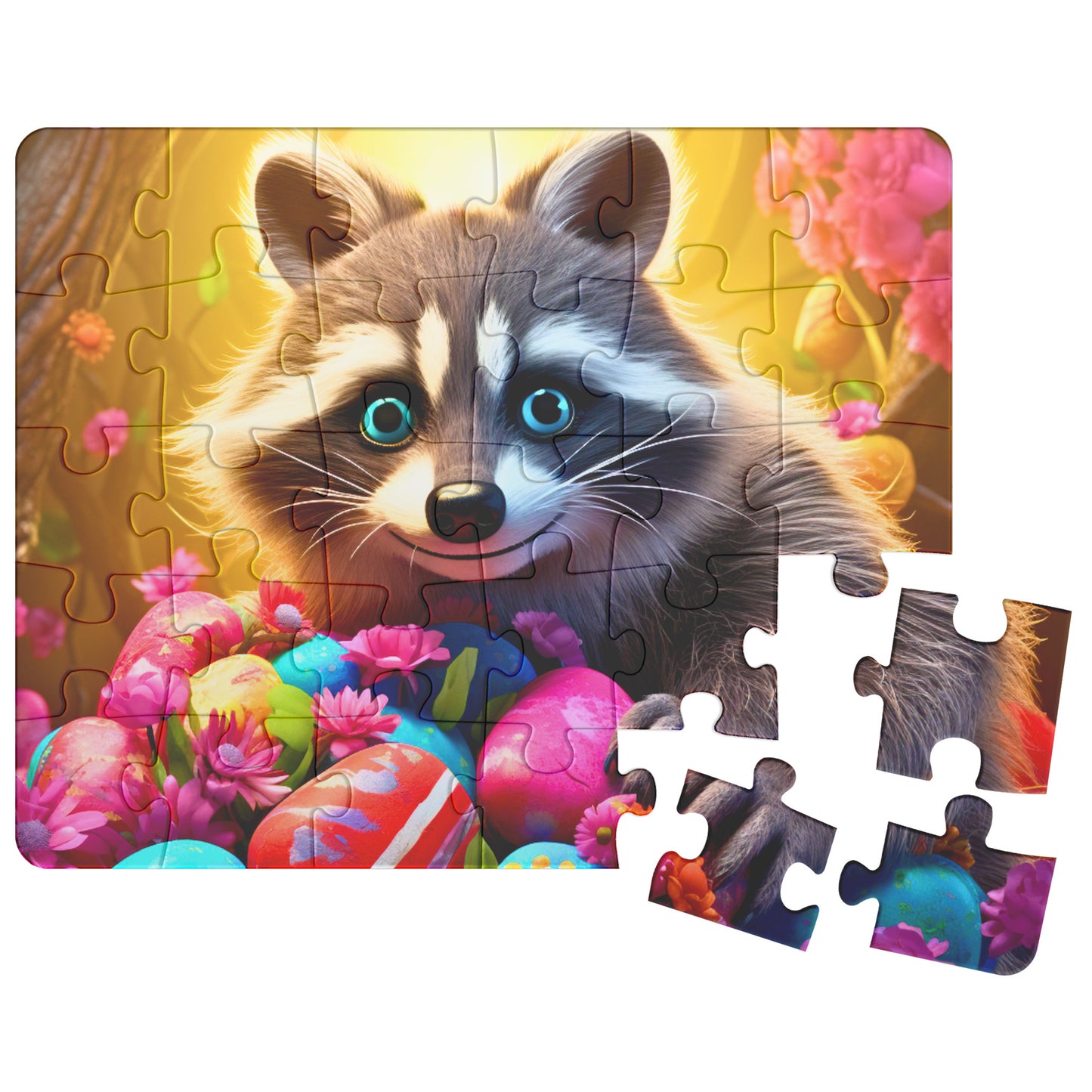 Rompecabezas: El mapache que robó la Pascua (viene en 30, 110, 252 o 500 piezas)