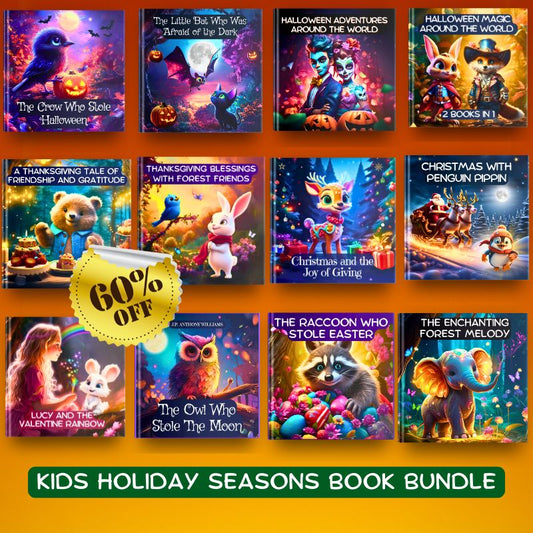 Kids Holiday Season 14 Books Bundle
