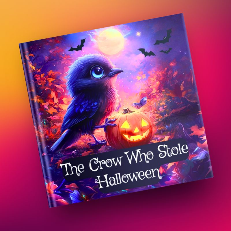 The Crow Who Stole Halloween (Paperback with Coloring Book)
